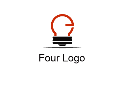 electric light bulb logo