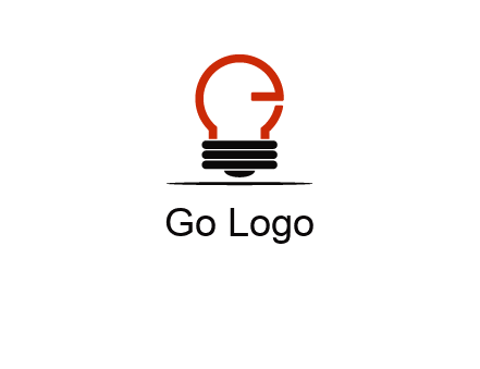 electric light bulb logo