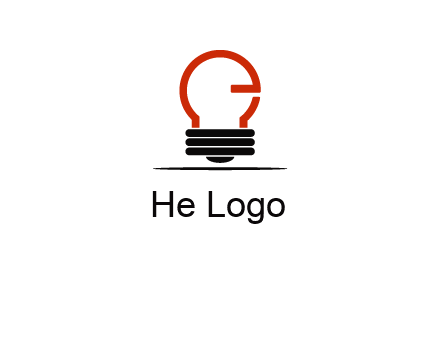 electric light bulb logo