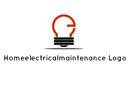 electric light bulb logo