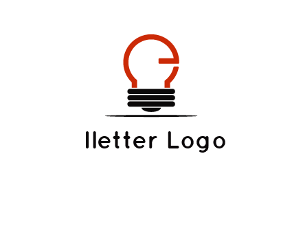 electric light bulb logo