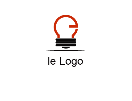 electric light bulb logo
