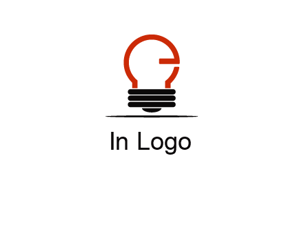 electric light bulb logo