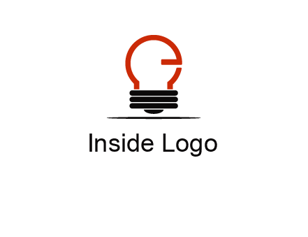 electric light bulb logo