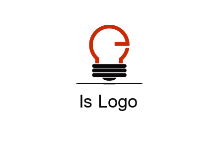 electric light bulb logo