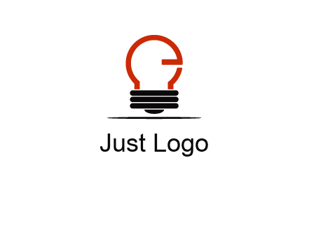 electric light bulb logo