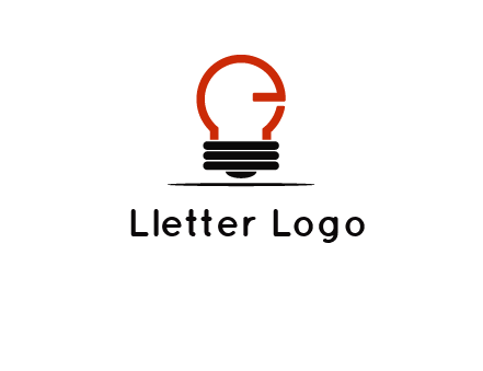 electric light bulb logo