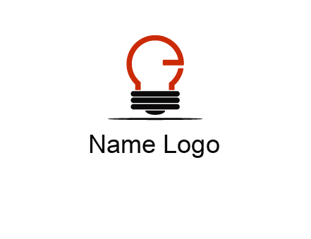 electric light bulb logo