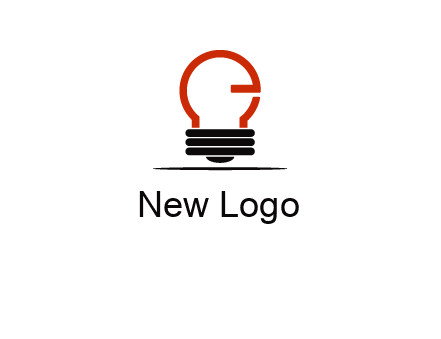 electric light bulb logo