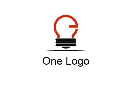 electric light bulb logo