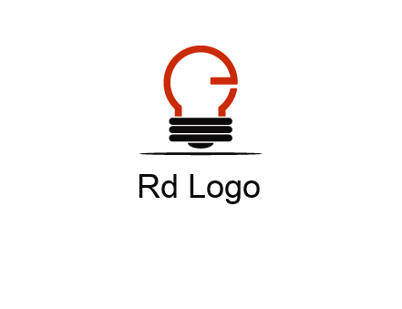 electric light bulb logo