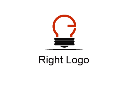 electric light bulb logo
