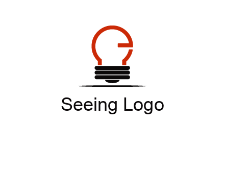 electric light bulb logo