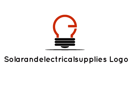 electric light bulb logo