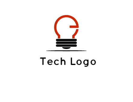 electric light bulb logo