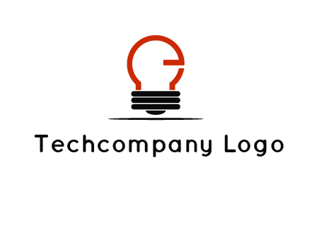 electric light bulb logo