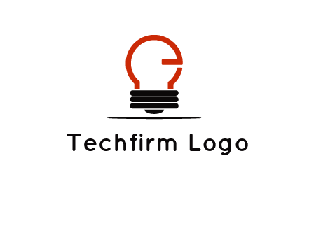 electric light bulb logo