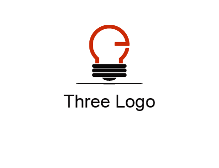 electric light bulb logo