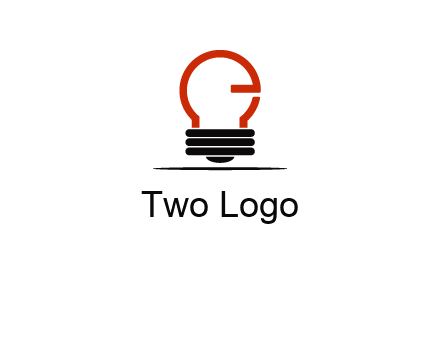 electric light bulb logo
