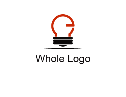 electric light bulb logo