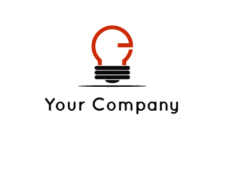 electric light bulb logo