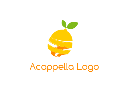 lemon unraveling into film negative logo