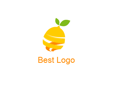 lemon unraveling into film negative logo