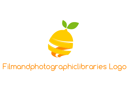 lemon unraveling into film negative logo