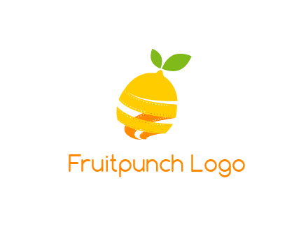 lemon unraveling into film negative logo