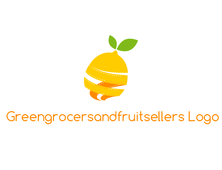 lemon unraveling into film negative logo