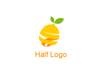 lemon unraveling into film negative logo