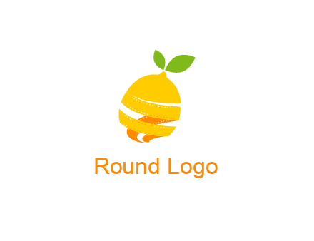 lemon unraveling into film negative logo