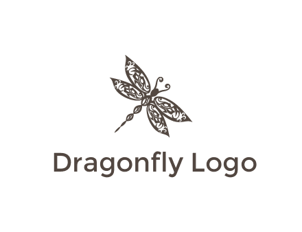 intricate mandala pattern on a dragonfly