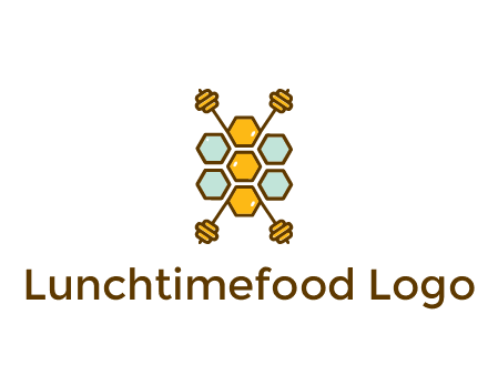 honeycomb and bees logo