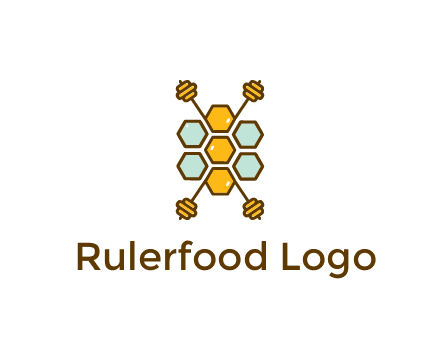 honeycomb and bees logo