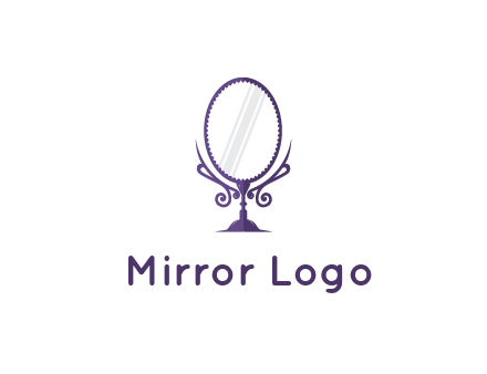 round vanity mirror illustration