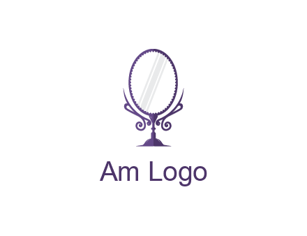 round vanity mirror illustration