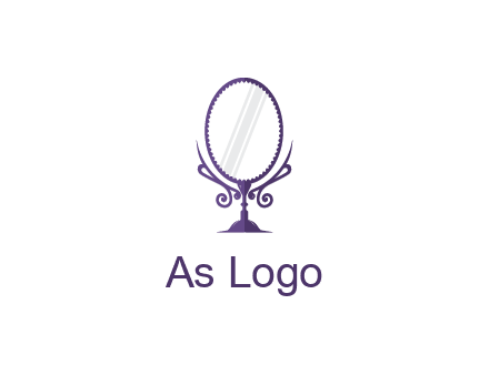 round vanity mirror illustration