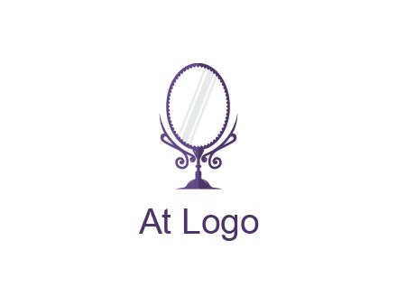 round vanity mirror illustration