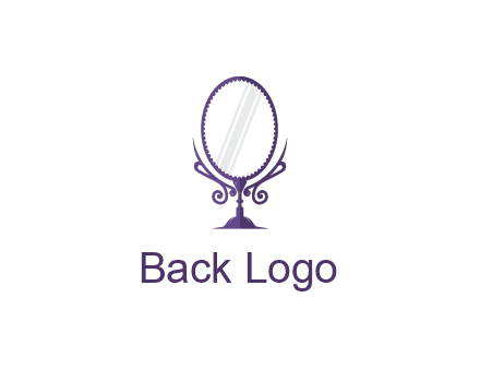 round vanity mirror illustration