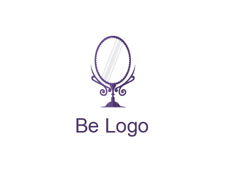 round vanity mirror illustration