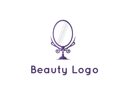 round vanity mirror illustration