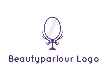 round vanity mirror illustration