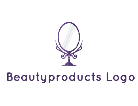 round vanity mirror illustration