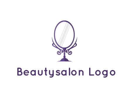 round vanity mirror illustration