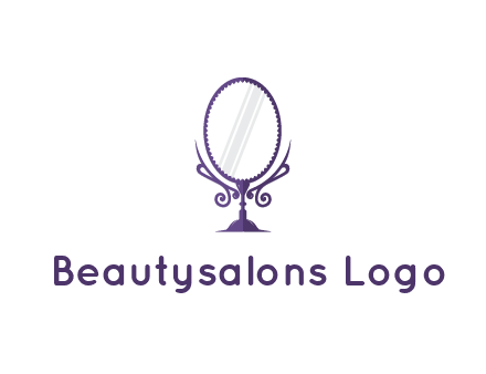 round vanity mirror illustration