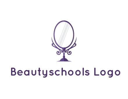 round vanity mirror illustration
