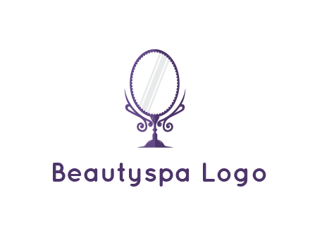 round vanity mirror illustration