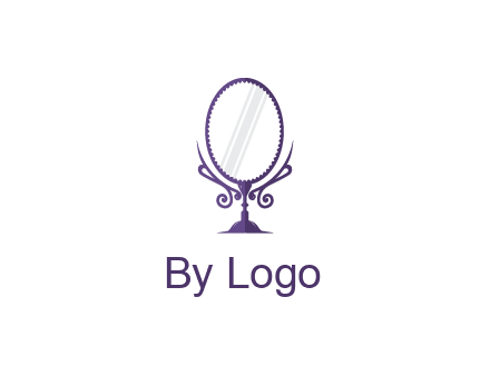 round vanity mirror illustration