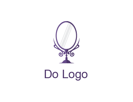 round vanity mirror illustration